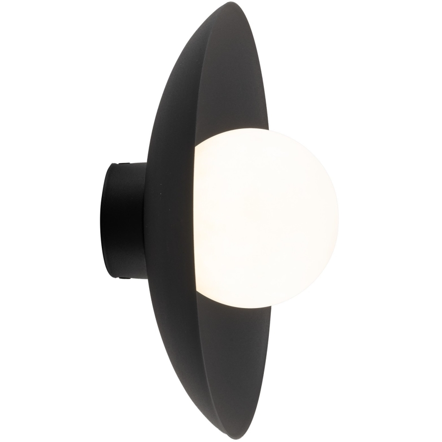Φωτιστικό τοίχου SLATE 1xG9/8W/230V διάμετρος 28 cm μαύρο