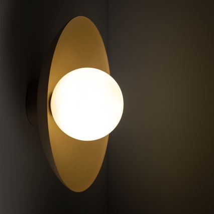 Φωτιστικό τοίχου SLATE 1xG9/8W/230V διάμετρος 28 cm μπεζ