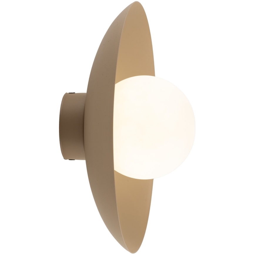 Φωτιστικό τοίχου SLATE 1xG9/8W/230V διάμετρος 28 cm μπεζ