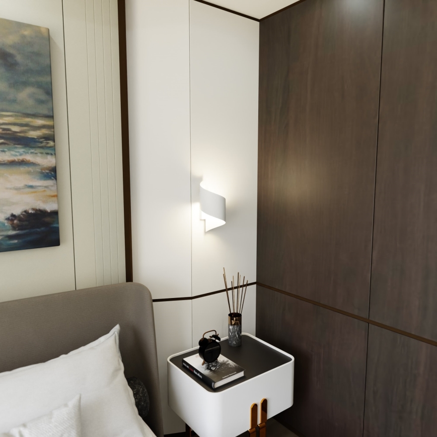 Φωτιστικό τοίχου SPINER 1xG9/8W/230V λευκό