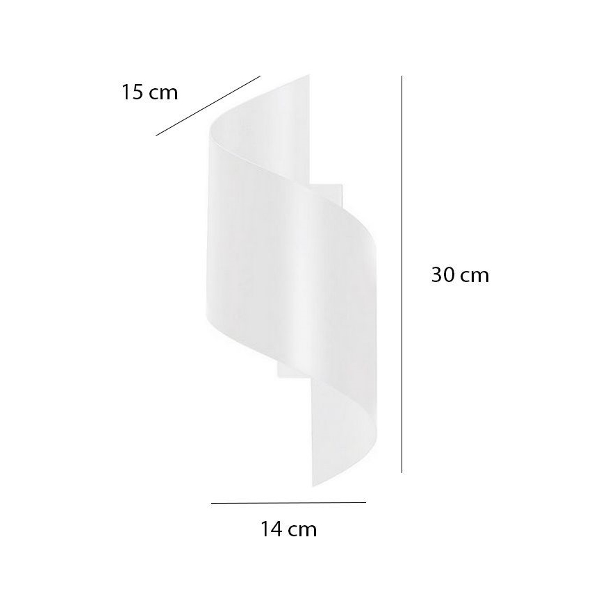 Φωτιστικό τοίχου SPINER 1xG9/8W/230V λευκό