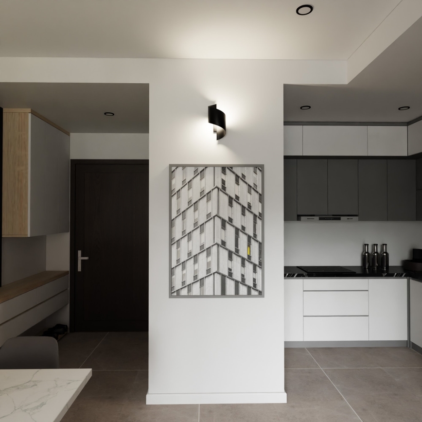 Φωτιστικό τοίχου SPINER 1xG9/8W/230V μαύρο