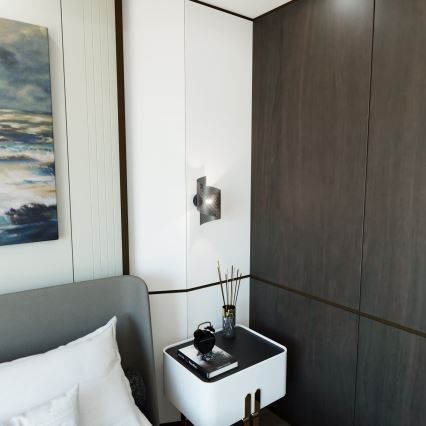 Φωτιστικό τοίχου SPIRAL 1xG9/8W/230V μαύρο