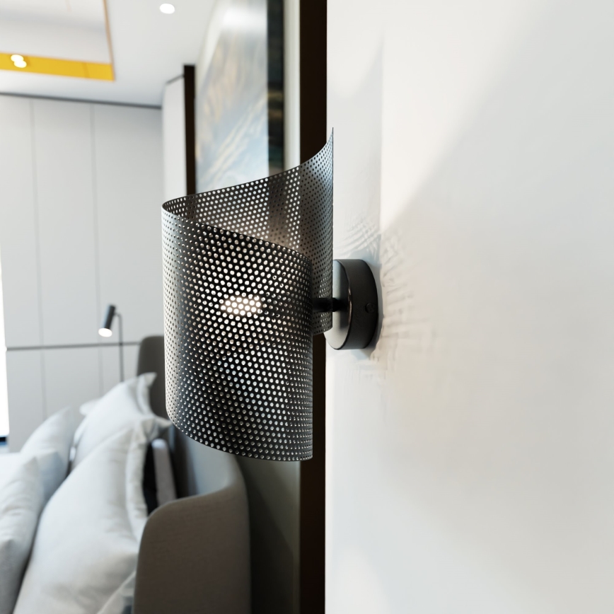 Φωτιστικό τοίχου SPIRAL 1xG9/8W/230V μαύρο