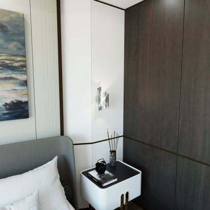 Φωτιστικό τοίχου SPIRAL 1xG9/8W/230V ματ χρώμιο