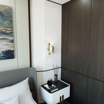 Φωτιστικό τοίχου SPIRAL 1xG9/8W/230V χρυσό