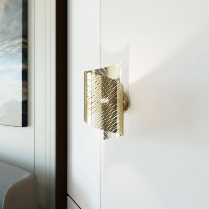 Φωτιστικό τοίχου SPIRAL 1xG9/8W/230V χρυσό