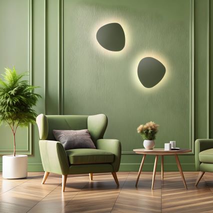 Φωτιστικό τοίχου STONE 3xG9/8W/230V 37x49 cm πράσινο