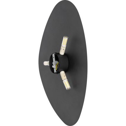 Φωτιστικό τοίχου STONE 3xG9/8W/230V 37x49 cm μαύρο