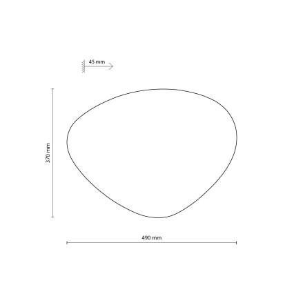 Φωτιστικό τοίχου STONE 3xG9/8W/230V 37x49 cm μαύρο