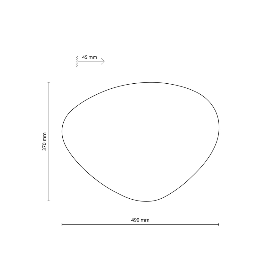 Φωτιστικό τοίχου STONE 3xG9/8W/230V 37x49 cm μαύρο
