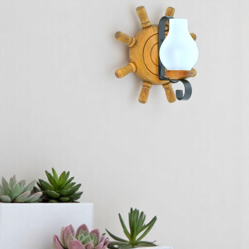 Φωτιστικό τοίχου TIMONA 1xE14/40W/230V οξιά