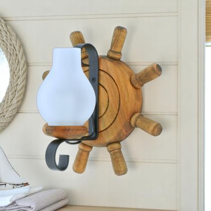 Φωτιστικό τοίχου TIMONA 1xE14/40W/230V οξιά