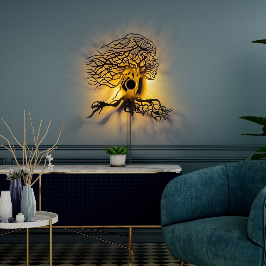 Φωτιστικό τοίχου TREE WOMAN 1xE27/40W/230V μαύρο