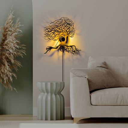 Φωτιστικό τοίχου TREE WOMAN 1xE27/40W/230V μαύρο