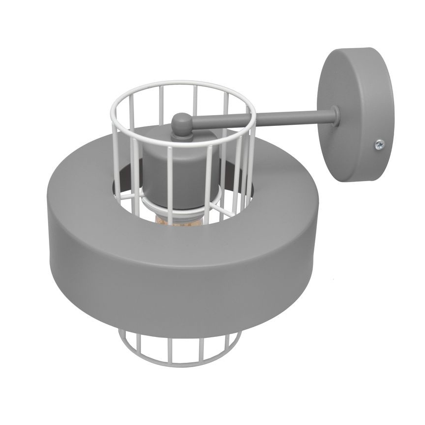 φωτιστικό τοίχου VOLTA 1xE27/15W/230V γκρι