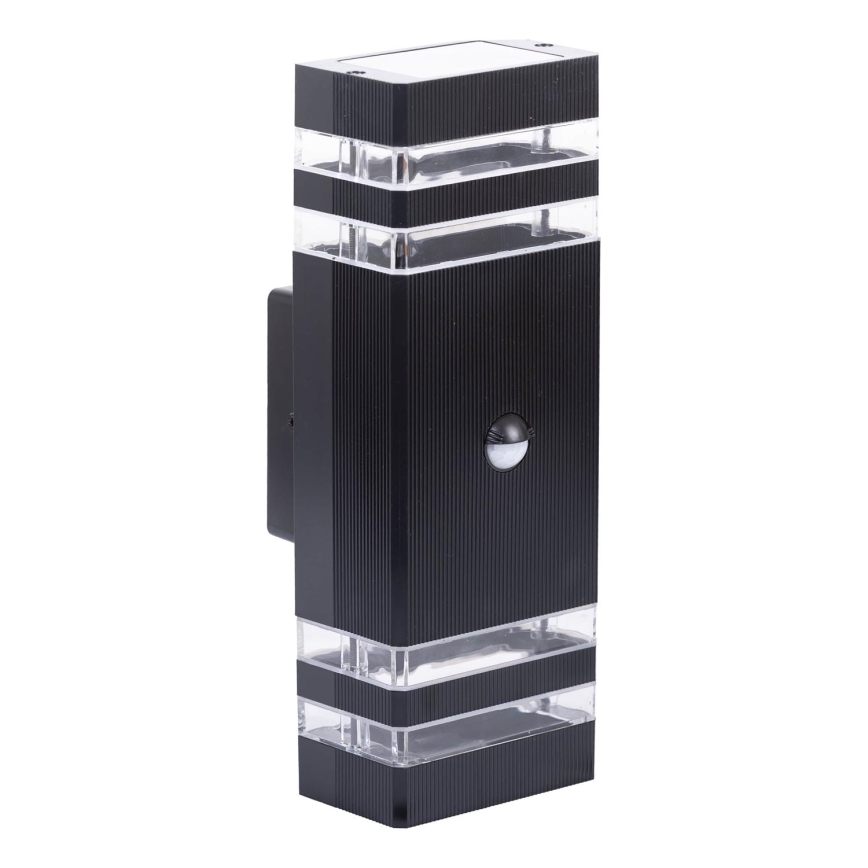 Φωτιστικό τοίχου εξωτερικού χώρου με αισθητήρα BREZZA 2xGU10/35W/230V IP65