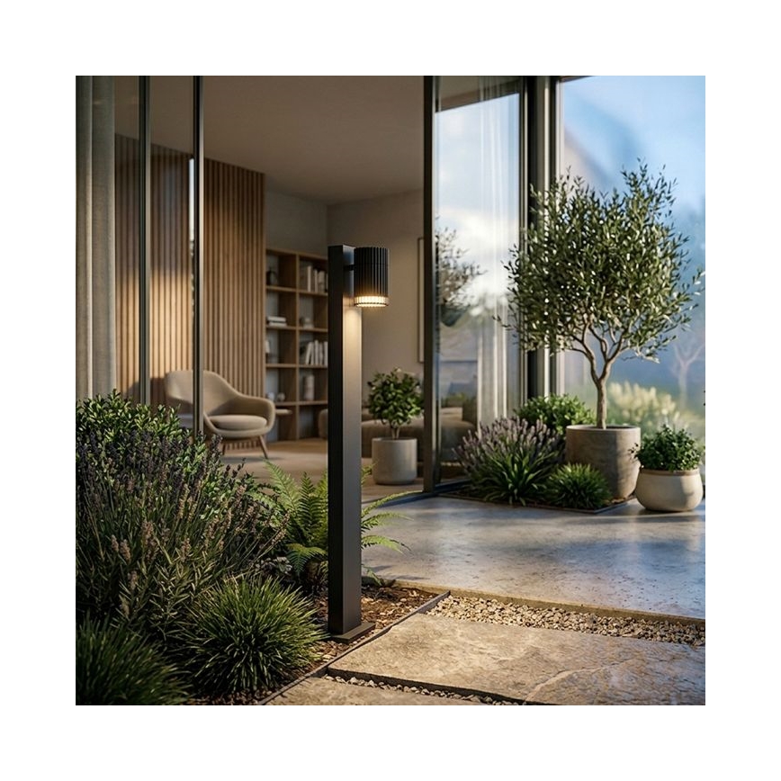 Φωτιστικό εξωτερικού χώρου 1xGU10/10W/230V IP44 50 cm μαύρο