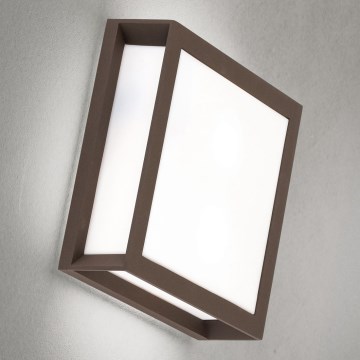 Φωτιστικό εξωτερικού χώρου HENRY 2xE27/15W/230V 26x26 cm IP44 καφέ