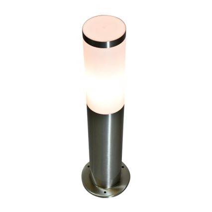 Φωτιστικό εξωτερικού χώρου LIVIA 1xE27/10W/230V 45 cm IP44 ασημί