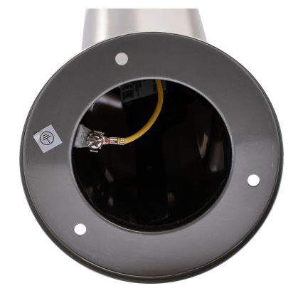 Φωτιστικό εξωτερικού χώρου LIVIA 1xE27/10W/230V 45 cm IP44 ασημί