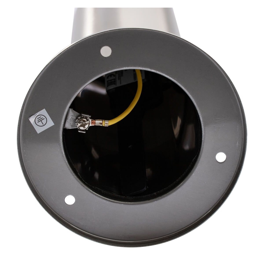 Φωτιστικό εξωτερικού χώρου LIVIA 1xE27/10W/230V 45 cm IP44 ασημί