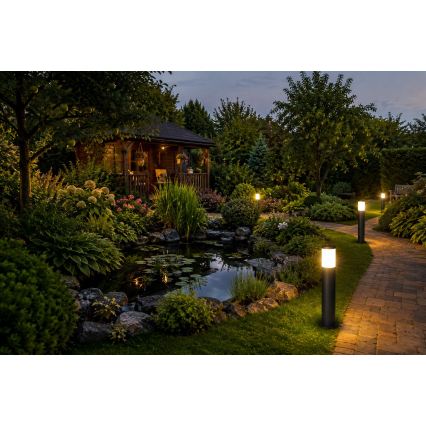 Φωτιστικό εξωτερικού χώρου LOPPA 1xE27/60W/230V 45 cm IP44 μαύρο
