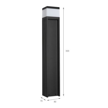 Φωτιστικό εξωτερικού χώρου VESPER 1xG9/5W/230V IP44 50 cm μαύρο