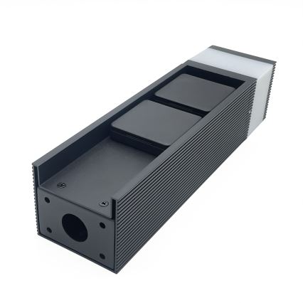 Φωτιστικό εξωτερικού χώρου με 2 πρίζες VESPER 1xG9/5W/230V IP44 30 cm μαύρο