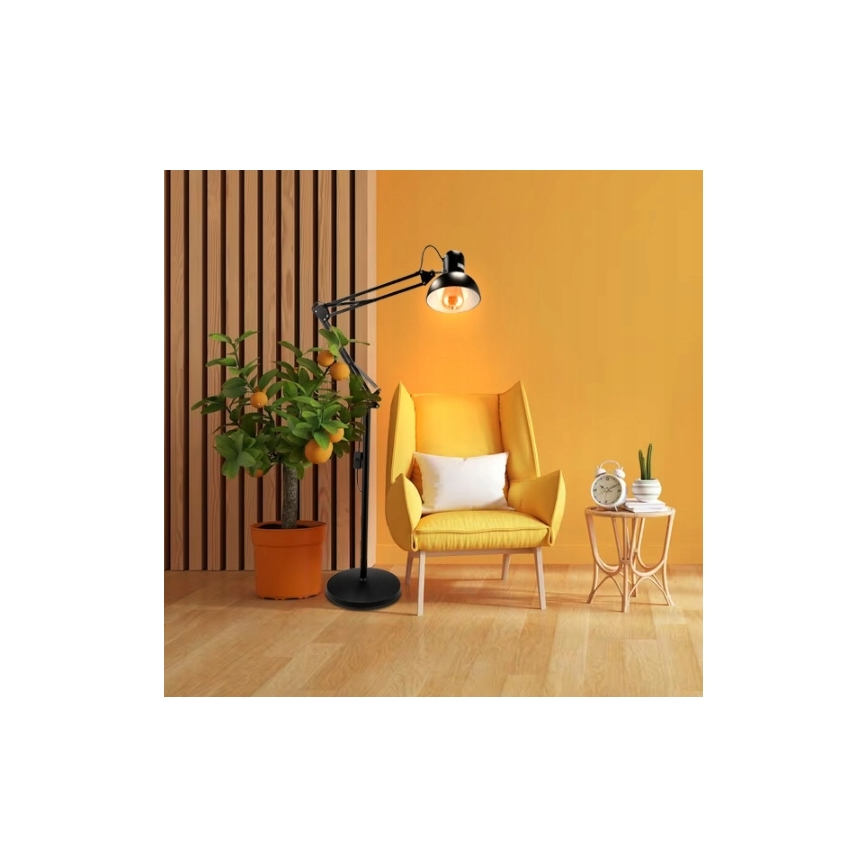 Φωτιστικό δαπέδου 1xE27/40W/230V μαύρο