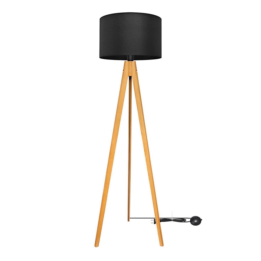 Φωτιστικό δαπέδου ALBA 1xE27/15W/230V μαύρο/δρυς