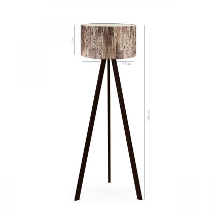 Φωτιστικό δαπέδου AYD 1xE27/40W/230V καφέ