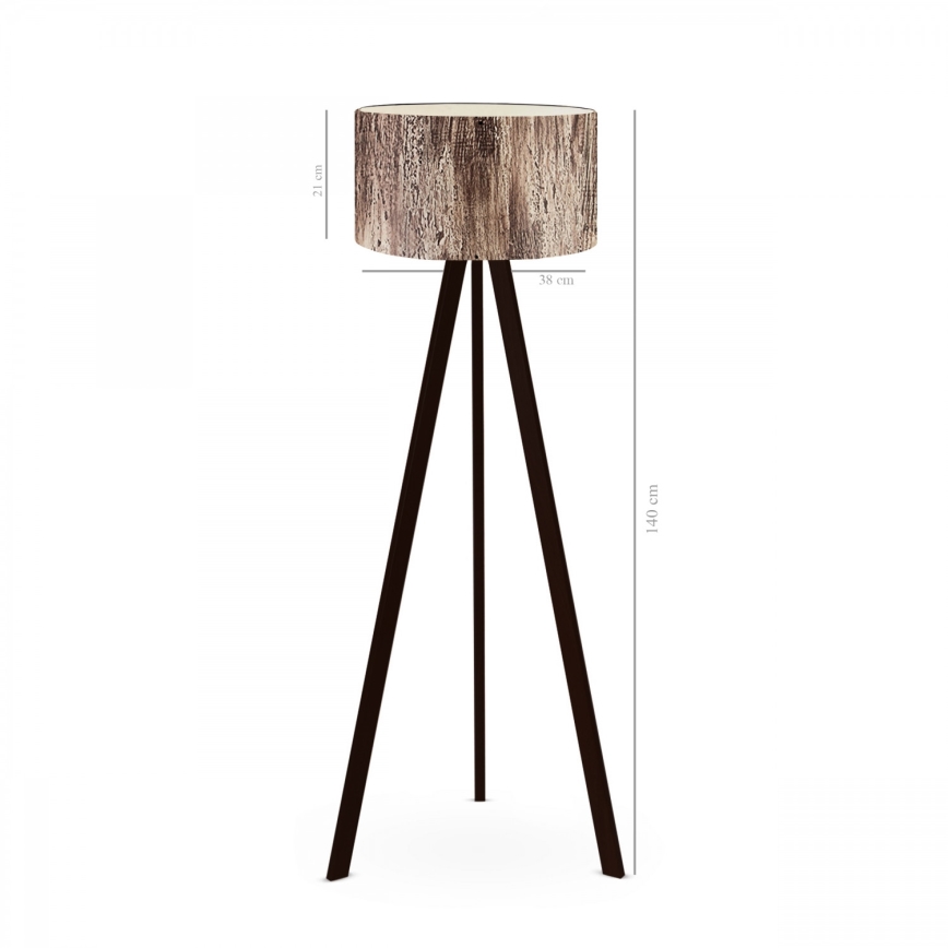 Φωτιστικό δαπέδου AYD 1xE27/40W/230V καφέ