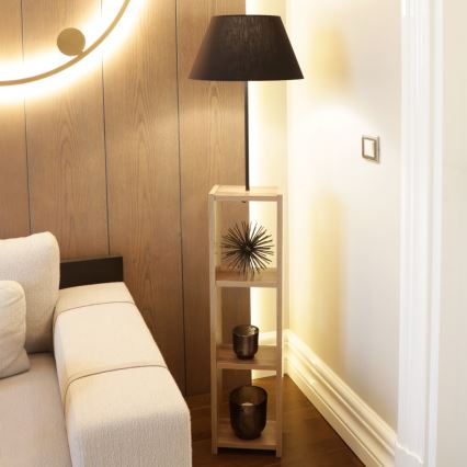 Φωτιστικό δαπέδου AYD 1xE27/40W/230V καφέ/μαύρο