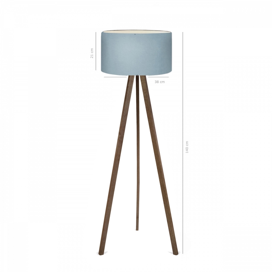 Φωτιστικό δαπέδου AYD 1xE27/40W/230V καφέ/μπλε