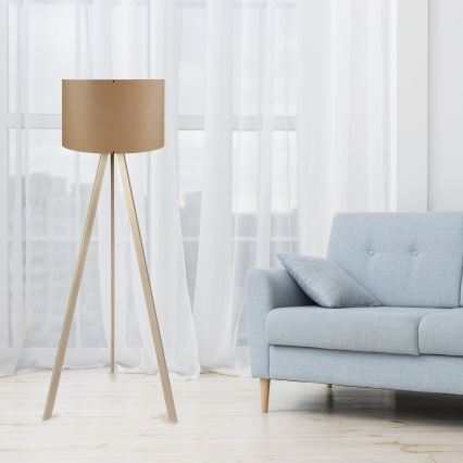 Φωτιστικό δαπέδου AYD 1xE27/40W/230V καφέ/μπεζ