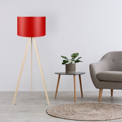 Φωτιστικό δαπέδου AYD 1xE27/40W/230V κόκκινο/μπεζ