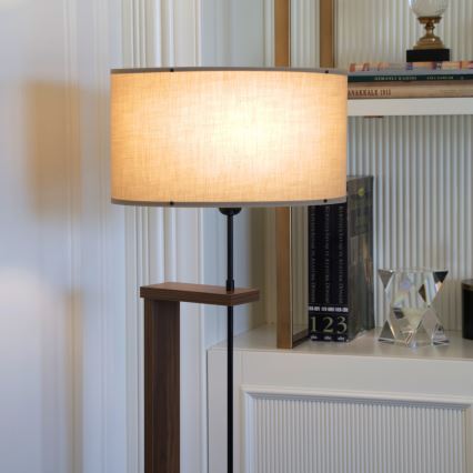 Φωτιστικό δαπέδου AYD 1xE27/40W/230V μπεζ/καφέ