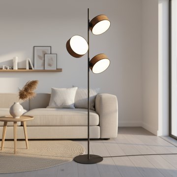 Φωτιστικό δαπέδου DRUMZ 3xE14/10W/230V καφέ