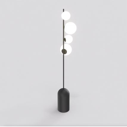 Φωτιστικό δαπέδου ETNO 4xG9/8W/230V μαύρο