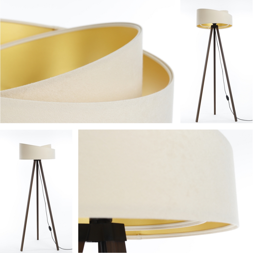 Φωτιστικό δαπέδου GALAXY 1xE27/60W/230V κρεμ/καφέ