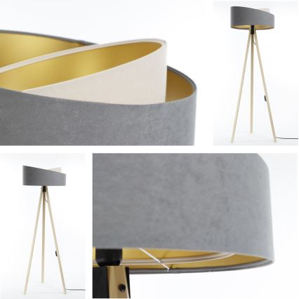 Φωτιστικό δαπέδου GALAXY 1xE27/60W/230V γκρι/μπεζ