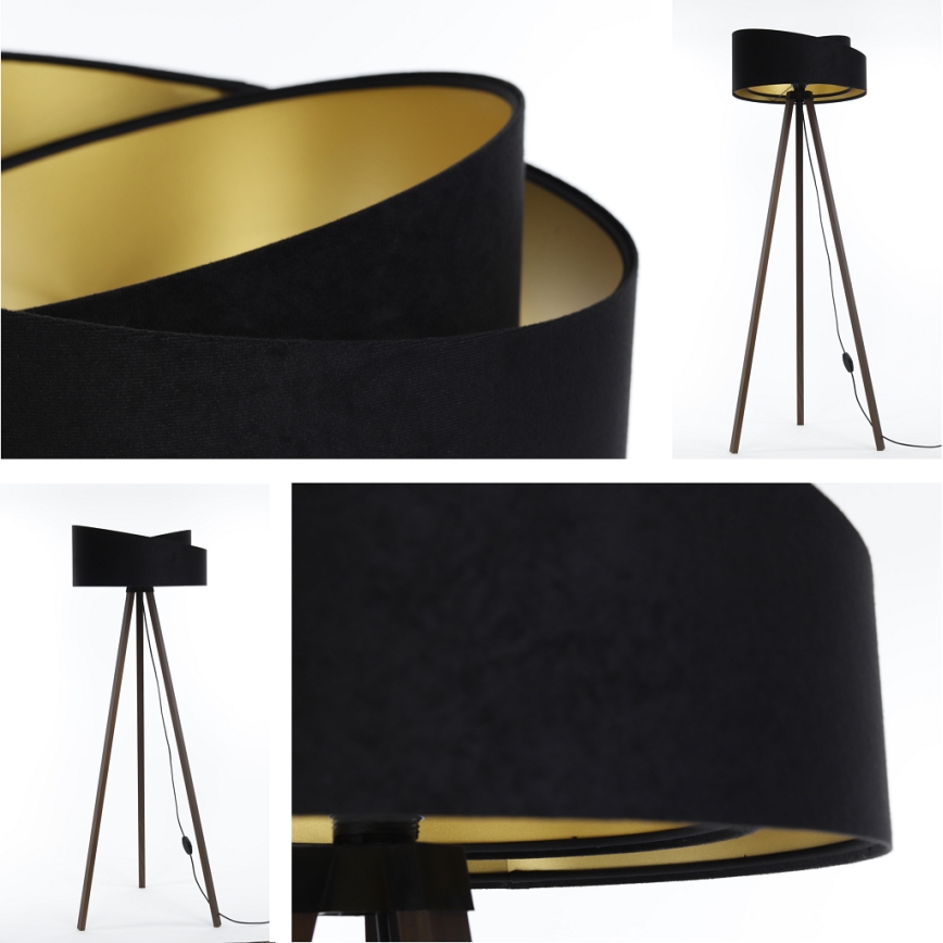 Φωτιστικό δαπέδου GALAXY 1xE27/60W/230V μαύρο/καφέ