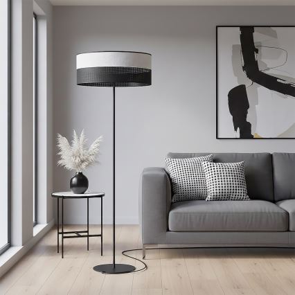 Φωτιστικό δαπέδου KARBON 1xE27/15W/230V μαύρο/γκρι