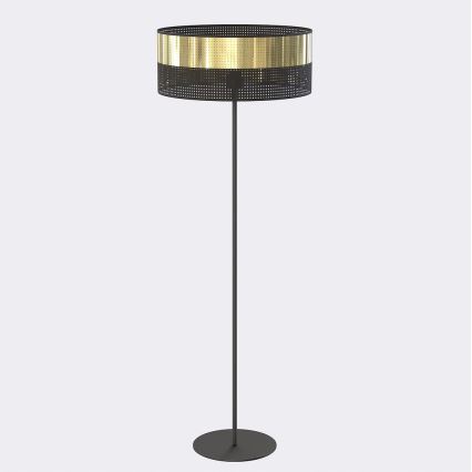Φωτιστικό δαπέδου LUX 1xE27/15W/230V μαύρο/χρυσό