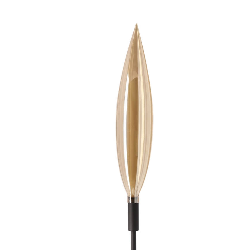 Φωτιστικό δαπέδου NORDIC 1xG9/5W/230V μαύρο/καπνιστό μπεζ