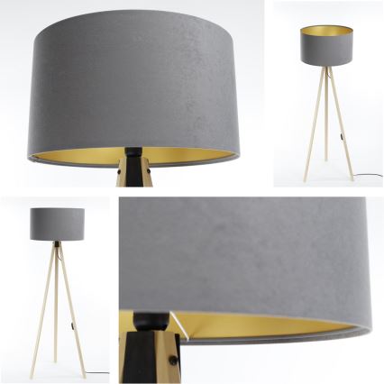 Φωτιστικό δαπέδου STANDART 1xE27/60W/230V γκρι/μπεζ