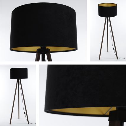 Φωτιστικό δαπέδου STANDART 1xE27/60W/230V μαύρο/καφέ