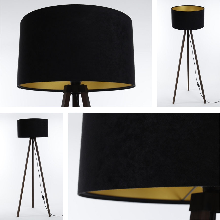 Φωτιστικό δαπέδου STANDART 1xE27/60W/230V μαύρο/καφέ