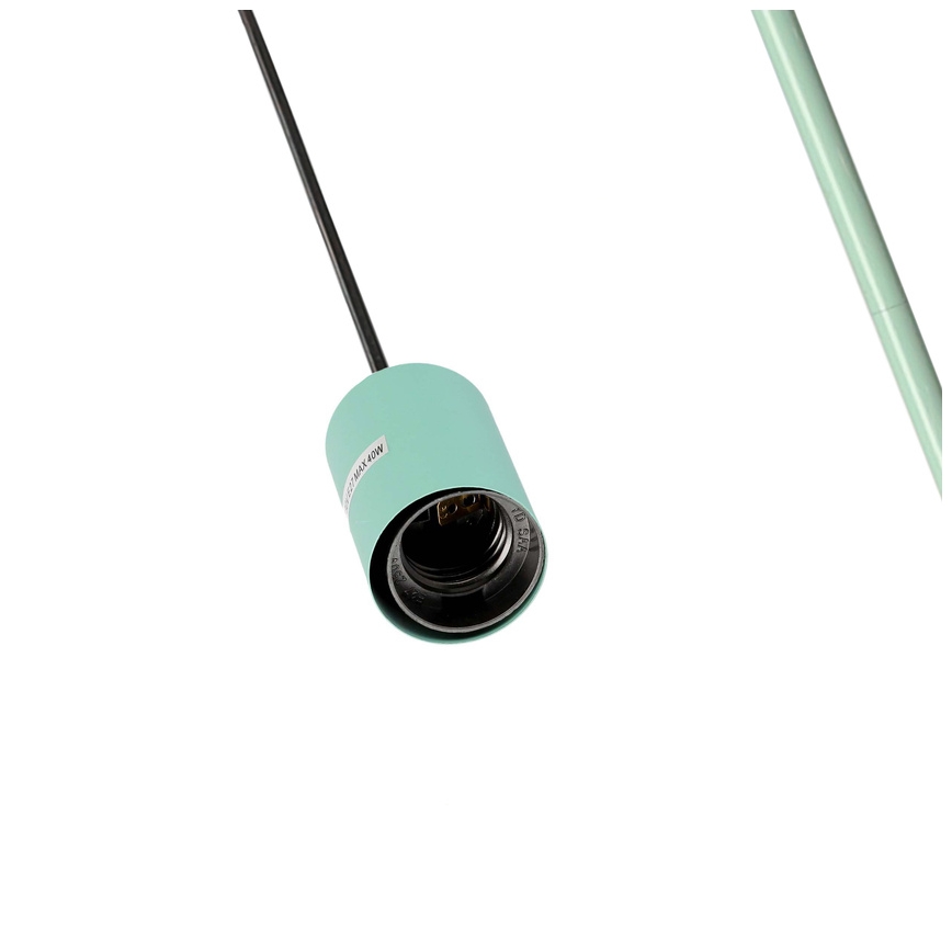 Φωτιστικό δαπέδου WALK 1xE27/40W/230V τιρκουάζ